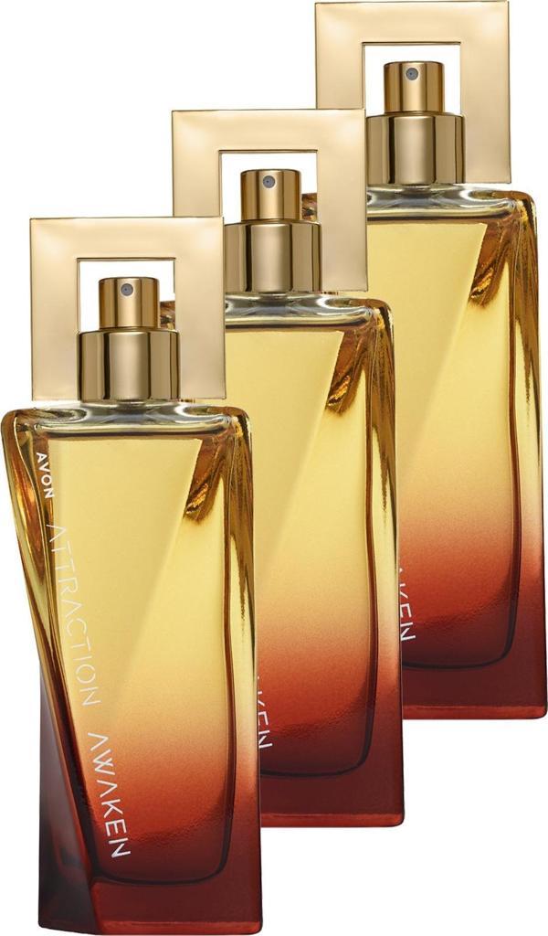 Attraction Awaken Kadın Parfüm Edp 50 Ml. Üçlü Set - Image 1