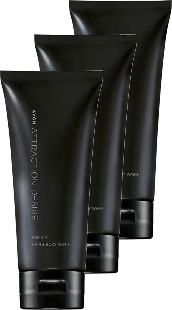 Attraction Desire Erkek Saç ve Vücut Şampuanı 200 Ml. Üçlü Set - Image 1