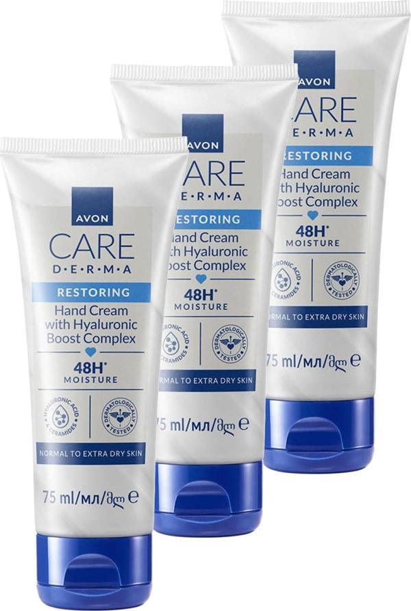Care Derma Restoring Hyaluronic Boost El Kremi 75 Ml. Üçlü Set - Image 1
