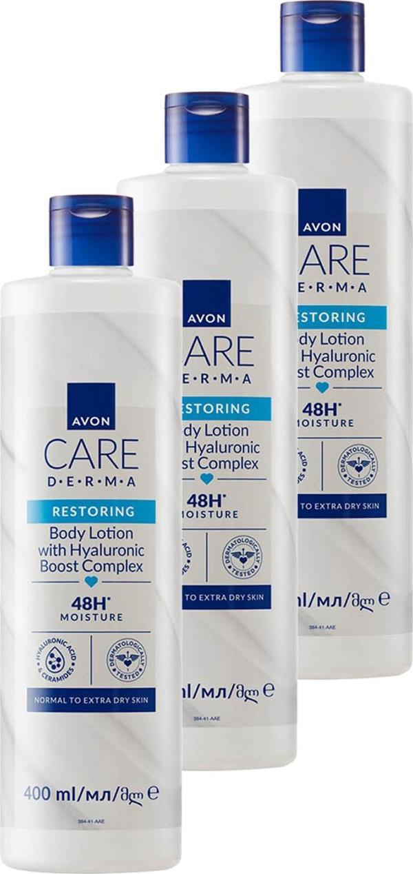 Care Derma Restoring Hyaluronic Boost Vücut Losyonu 400 Ml. Üçlü Set - Image 1