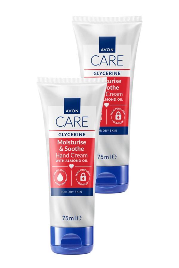 Care Gliserin ve Badem Yağı İçeren El Kremi 75 Ml. İkili Set - Image 1