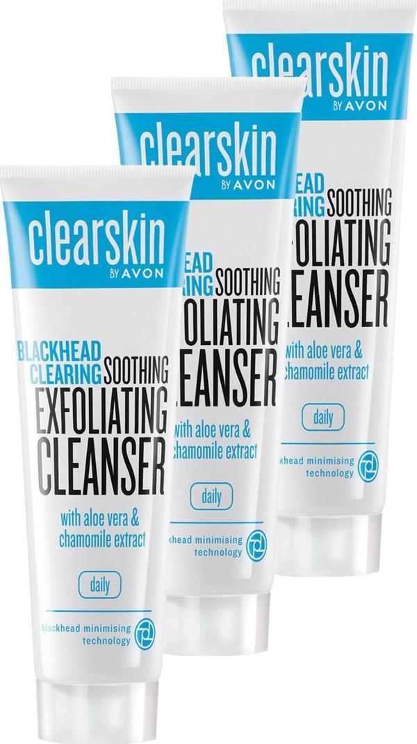 Clearskin Siyah Nokta Yatıştırıcı Peeling Temizleyici 100 Ml. Üçlü Set - Image 1