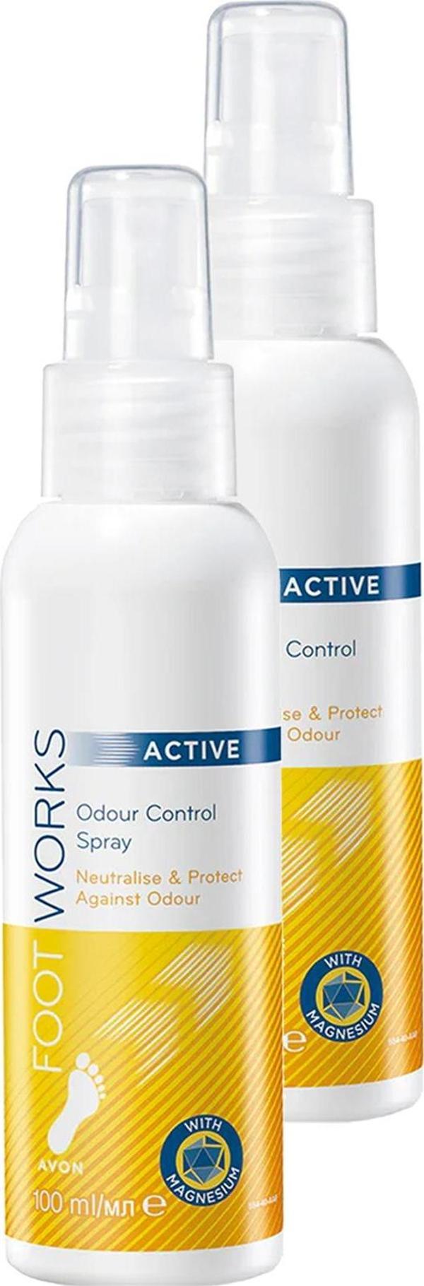 Foot Works Active Ayak Koku Kontrol Spreyi 100 Ml. İkili Set - Image 1