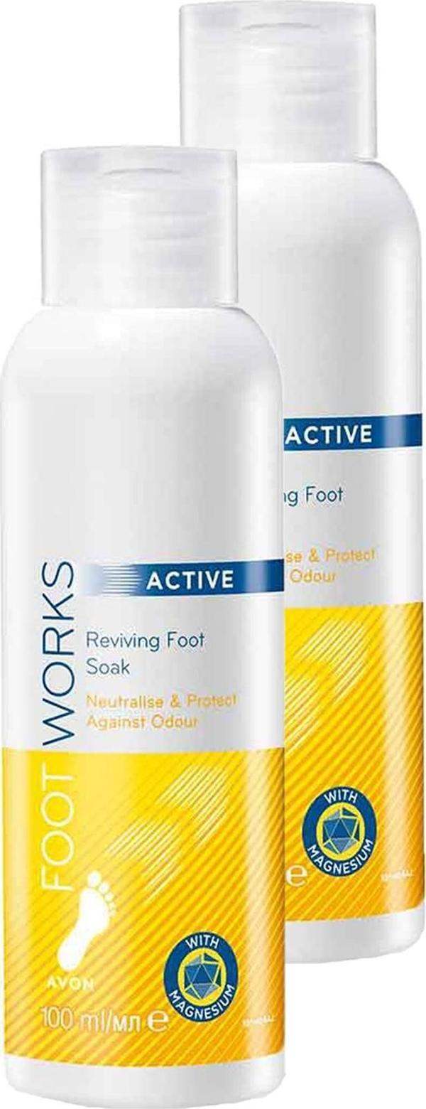 Foot Works Active Canlandırıcı Ayak Banyosu 100 Ml. İkili Set - Image 1