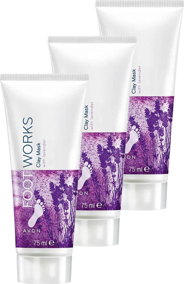 Footworks Lavanta Özlü Ayak Kil Maskesi 75 Ml. Üçlü Set - Image 1