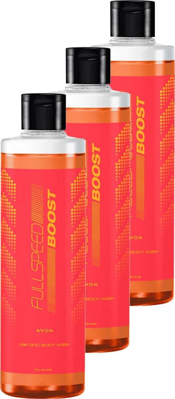 Full Speed Boost Erkekler için Saç ve Vücut Şampuanı 250 Ml. Üçlü Set - Image 1