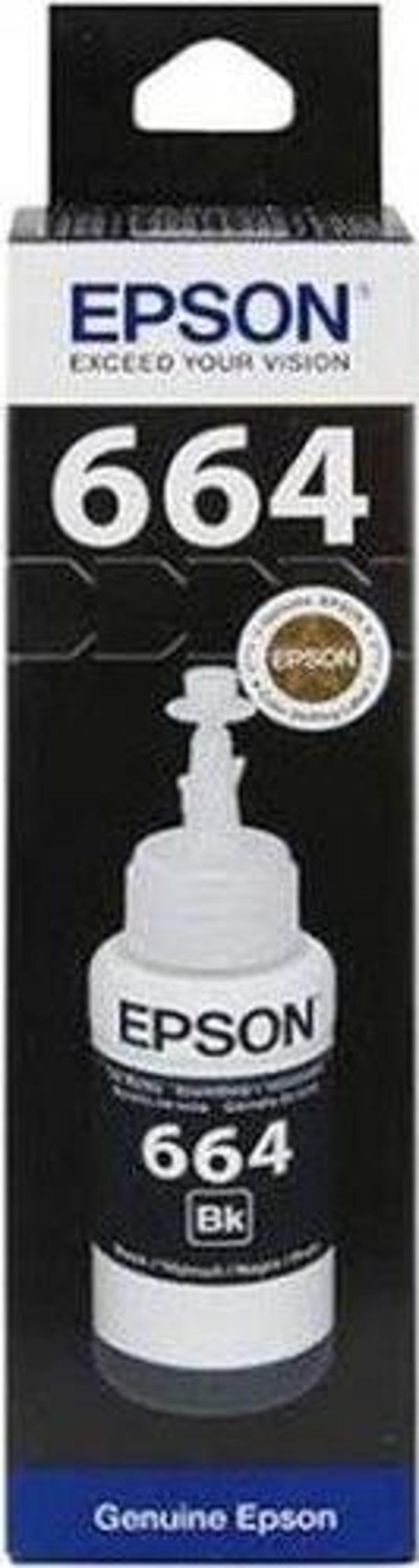 Epson T6641 Orijinal Siyah Mürekkep Kartuş - 70 ml (C13T66414A) - Image 1