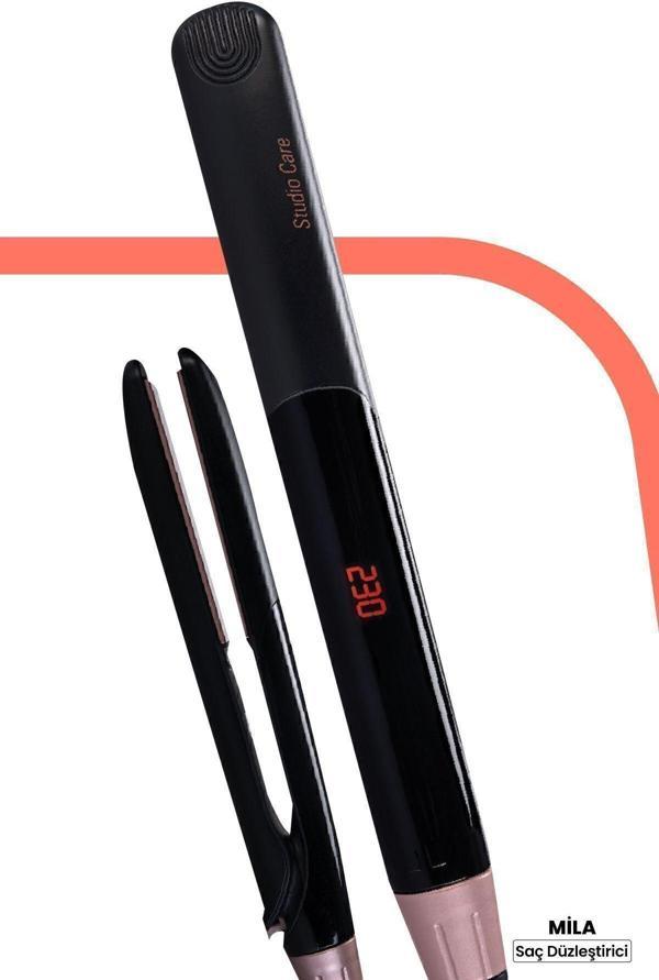 Goldmaster Mila Dijital Ekran Keratin Seramik Ince Plakalı Saç Düzleştirici Ve Şekillendirici Gm7172 - Image 1