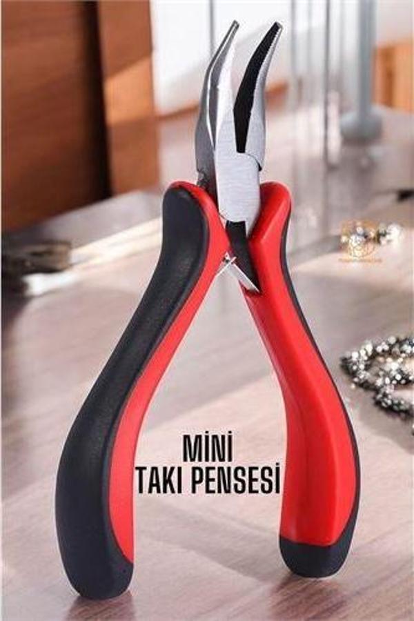 Findit Profesyonel Mini Eğri Kargaburun Takı Pensesi - Image 1