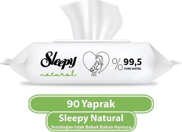 Sleepy Natural Yenidoğan Islak Mendili 90 Adet - Image 1