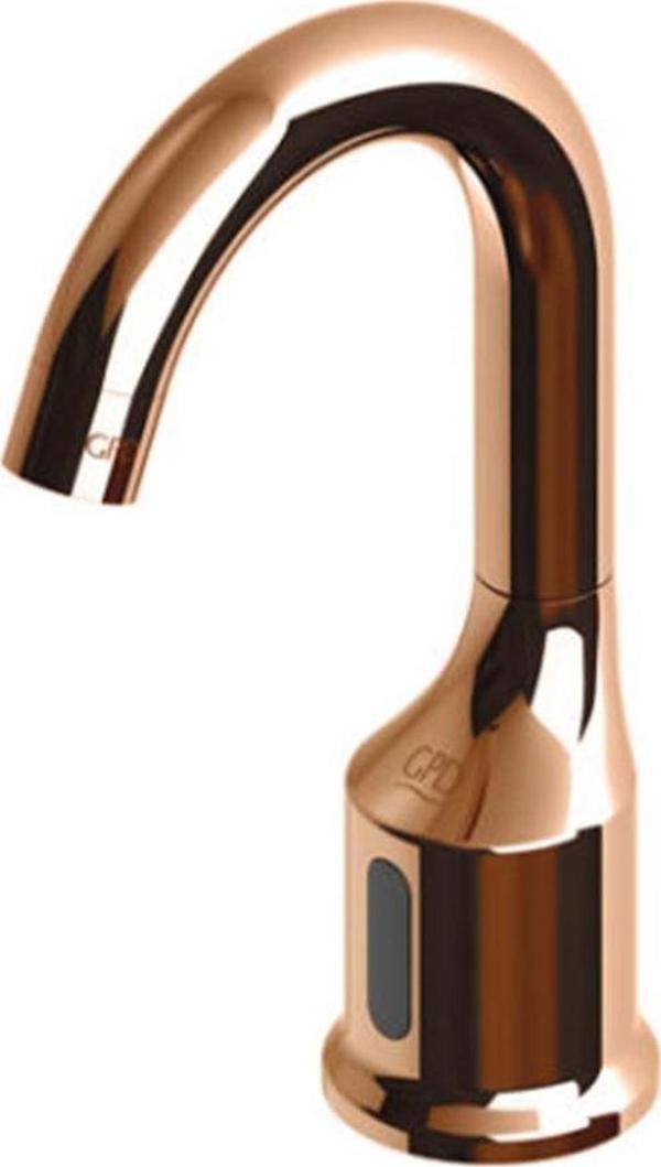 GPD Fotoselli Yüksek Lavabo Bataryası 160 Rose Gold (PVD) Çift Su Girişli - Image 1