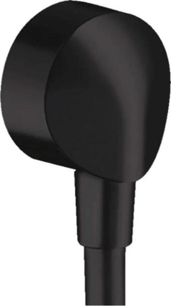 Hansgrohe Fixfit E Duş Çıkış Dirseği Satin Siyah  - Image 1