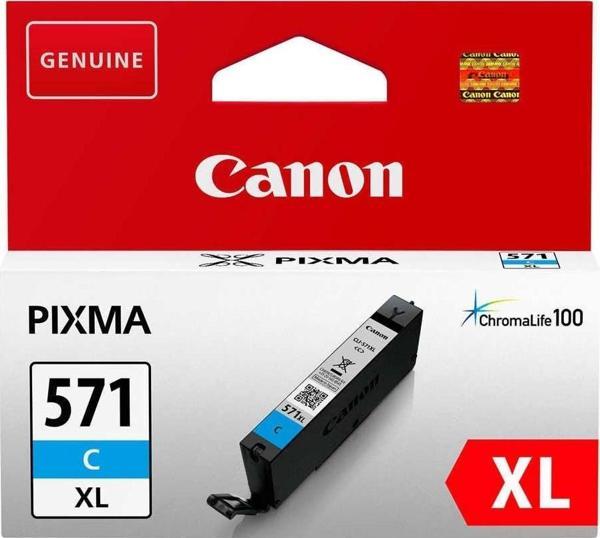 Canon CLI-571C XL Mavi Yüksek Kapasiteli Orijinal Mürekkep Kartuş 0332C001AA - Image 1
