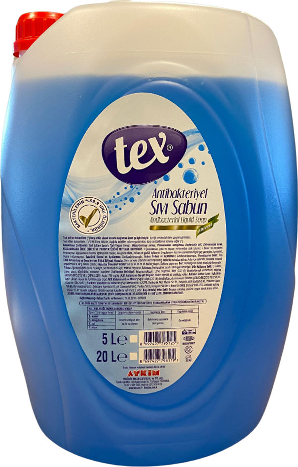 Tex Antibakteriyel Sıvı Sabun 5 Litre - Image 1