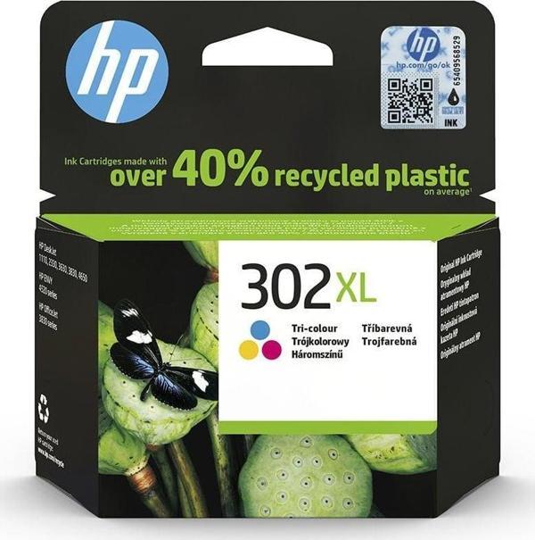 HP 302 XL Renkli Mürekkep Kartuşu F6U67AE - Image 1