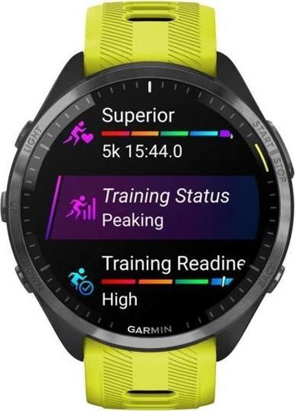 Garmin Forerunner 965 - Karbon Gri DLC Titanyum Sarı | Siyah - Image 1