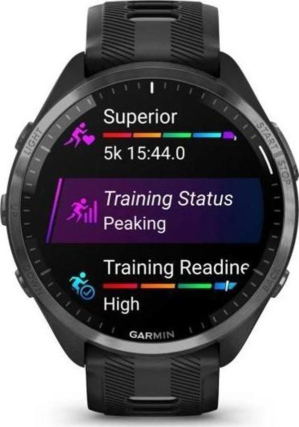 Garmin Forerunner 965 - Karbon Gri DLC Titanyum Siyah | Gri - Image 1