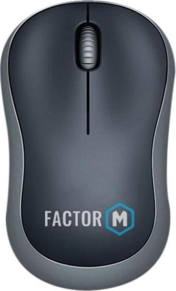 Factor-M M1 Süper Sessiz Kompact Kablosuz Mouse Siyah - Image 1