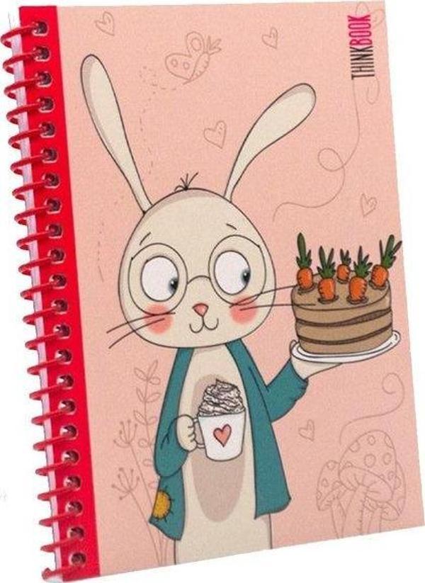 Thinkbook Happy Birthday Not Defteri Renkli Spiralli Kırmızı - Image 1