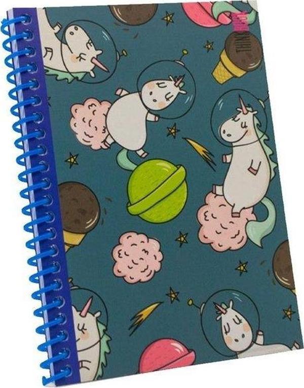 Thinkbook Dreamer Unicorn Not Defteri Renkli Spiralli Lacivert - Image 1