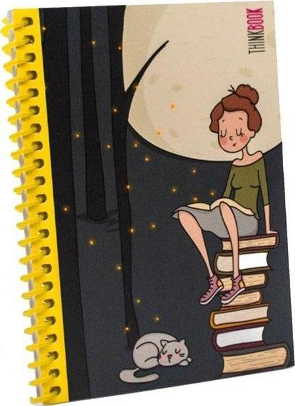 Thinkbook Serenity Not Defteri Renkli Spiralli Sarı - Image 1