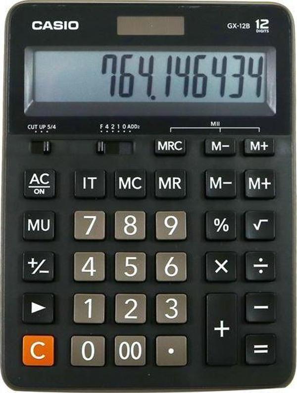Casıo Gx-12 B/S  Masa Üstü Hesap Makinası 12 Hane - Image 1