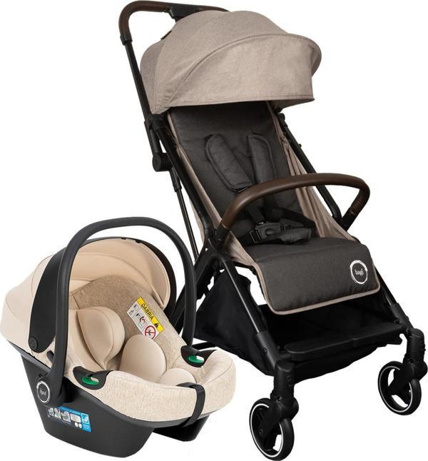 Bagi Gravity Autofold Travel Sistem Bebek Arabası Beige - Image 1