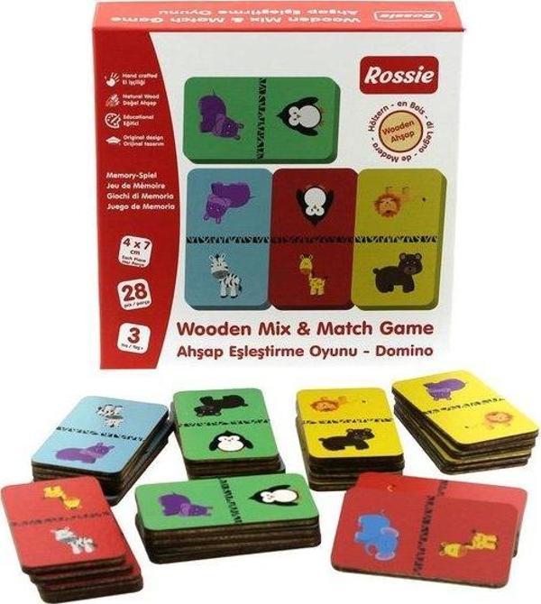 Rossie Ahşap Eşleştirme Oyunu - Domino - Image 1