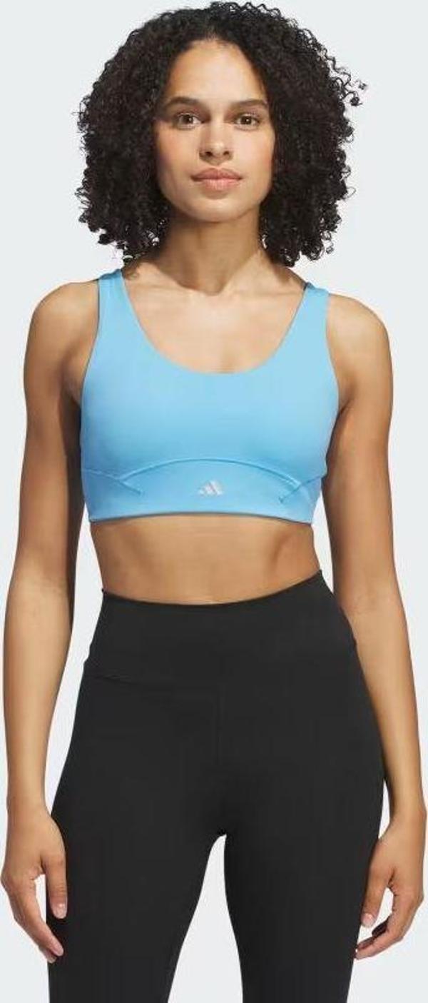 ADIDAS IU1673 All Me Luxe Medium-Support Mavi Sporcu Sütyeni - Image 1