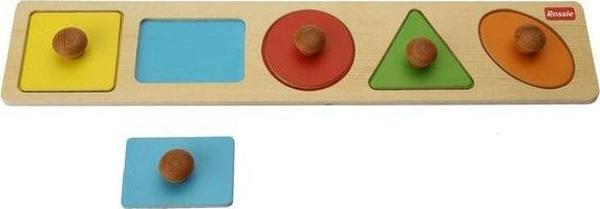 Rossie Ahşap Geometrik Zeka Bulmacası Yapboz - Image 1