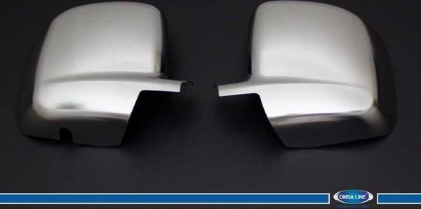 OMSA Citroen Nemo Saten Krom Ayna Kapağı 2 Parça Abs 2007-2016 Arası - Image 1