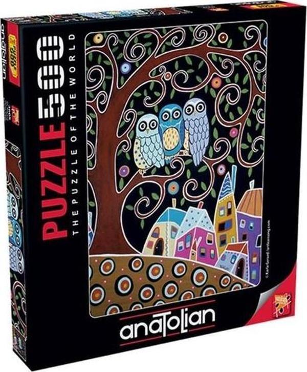 Anatolian 3605 Üç Baykuş 500 Parça Puzzle - Image 1