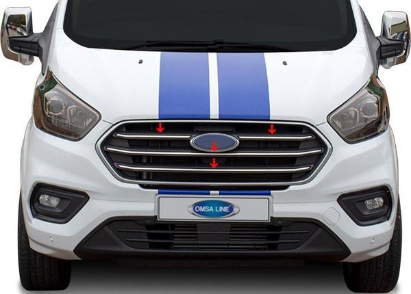OMSA Ford Tourneo Custom VAN Krom Ön Panjur 4 Parça 2018-2023 Arası - Image 1