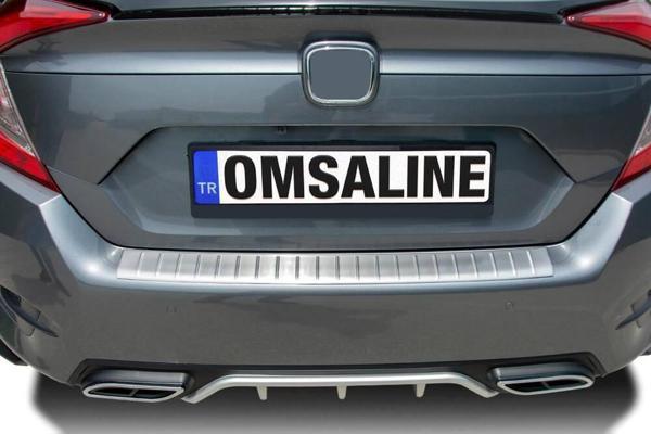 OMSA Honda Civic FC5 Krom Arka Tampon Eşiği Taşlı 2016-2021 Arası - Image 1