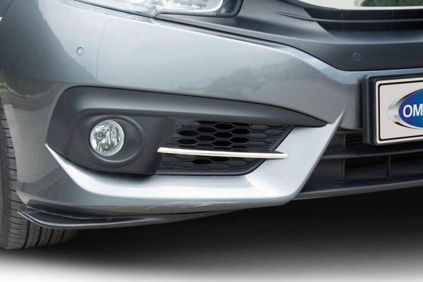 OMSA Honda Civic FC5 Krom Sis Far Çıtası 2 Parça 2016-2021 Arası - Image 1