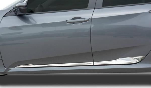 OMSA Honda Civic FC5 Krom Yan Kapı Çıtası 4 Parça 2016-2021 Arası - Image 1