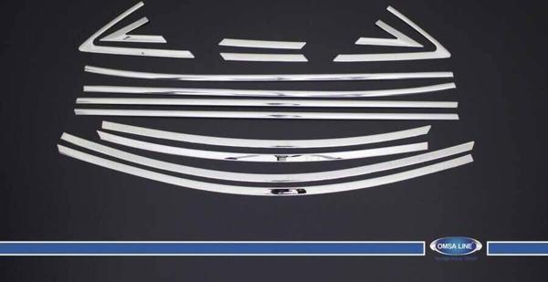 OMSA Hyundai Accent Blue Krom Cam Çerçevesi 14 Parça 2011-2017 Arası - Image 1