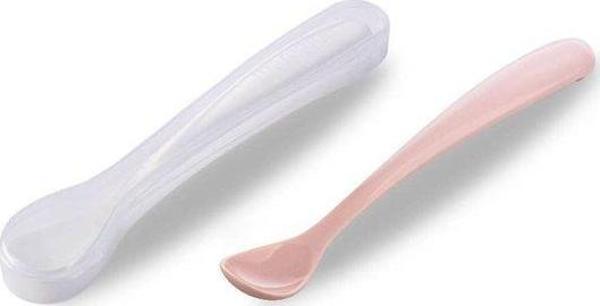 Mamajoo 2'li Beslenme Kaşığı Powder&Saklama Kutusu Pembe - Image 1