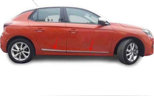 OMSA Opel Corsa F Krom Yan Kapı Çıtası 4 Parça 2019 ve Sonrası - Image 1