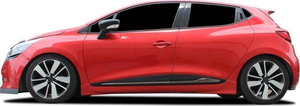 OMSA Renault Clio 4 HB/SW  Siyah Krom Yan Kapı Çıtası 4 Parça Formlu 2012-2018 Arası - Image 1