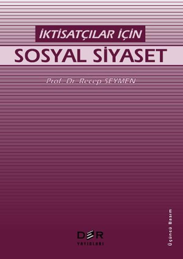 İktisatçılar İçin Sosyal Siyaset - Der Yayınları - Image 1