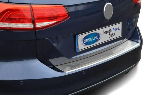 OMSA VW Passat B8 SW Krom Taşlı Arka Tampon Eşiği 2015 ve Sonrası - Image 1