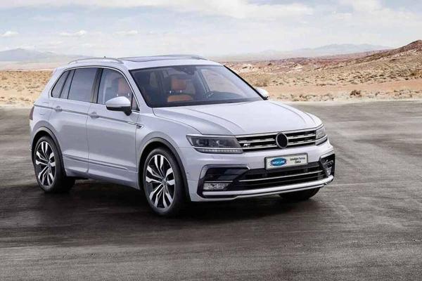 OMSA VW Tiguan Krom Far Üstü Çıta 3 Parça 2016-2020 Arası - Image 1