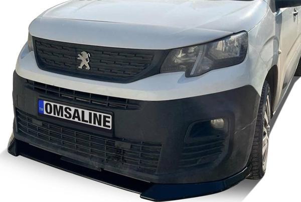 Peugeot Partner Ön Tampon Lip Piano Black 2018-2022 Arası - Image 1