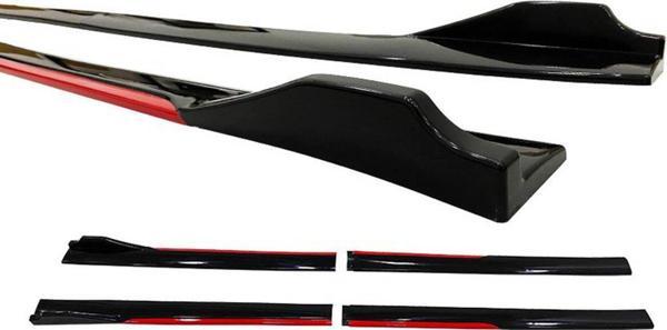 Universal Race Flaplı Marşpiyel Kırmızı Piano Black ABS - Image 1