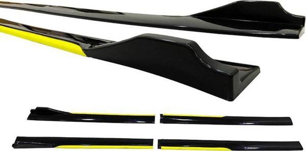 Universal Race Flaplı Marşpiyel Sarı Piano Black ABS - Image 1