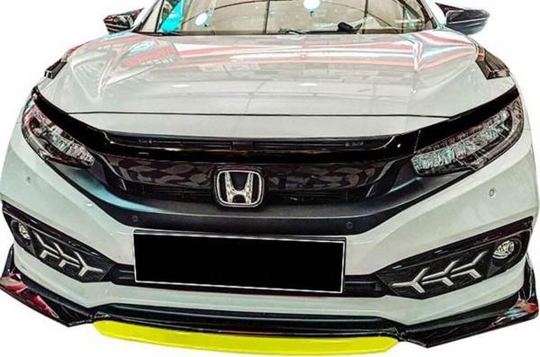 Honda Civic FC5 Ön Tampon Lip Flaplı Piano Sarı ABS 2016 ve Sonrası - Image 1