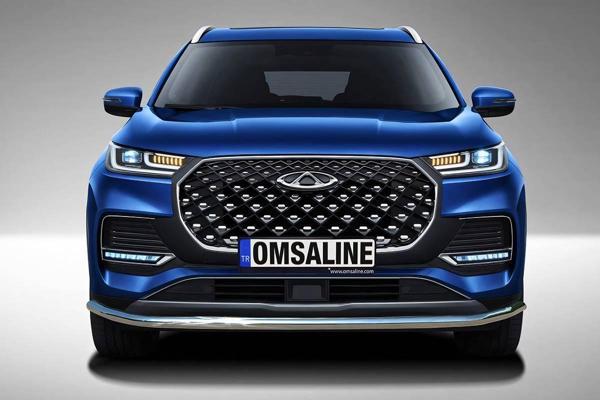 OMSA Chery Tiggo 8 Pro Texas Ön Alt Koruma Çap:60 Krom 2023 ve Sonrası - Image 1