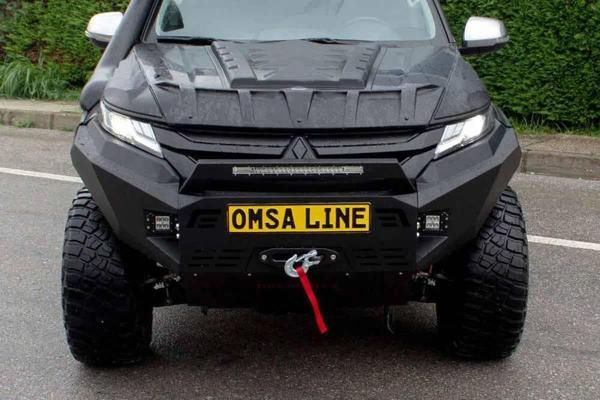 OMSA Mitsubishi L200 Dakar Ön Tampon Siyah Sensörlü 2019 ve Sonrası - Image 1