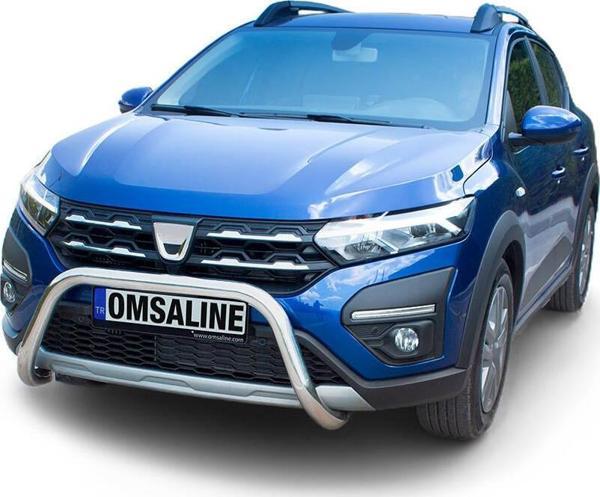 OMSA Dacia Sandero Stepway Pars Ön Koruma Çap:60 Krom 2021 ve Sonrası - Image 1
